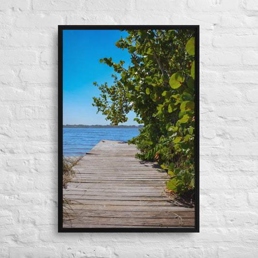 River Haven: Framed canvas