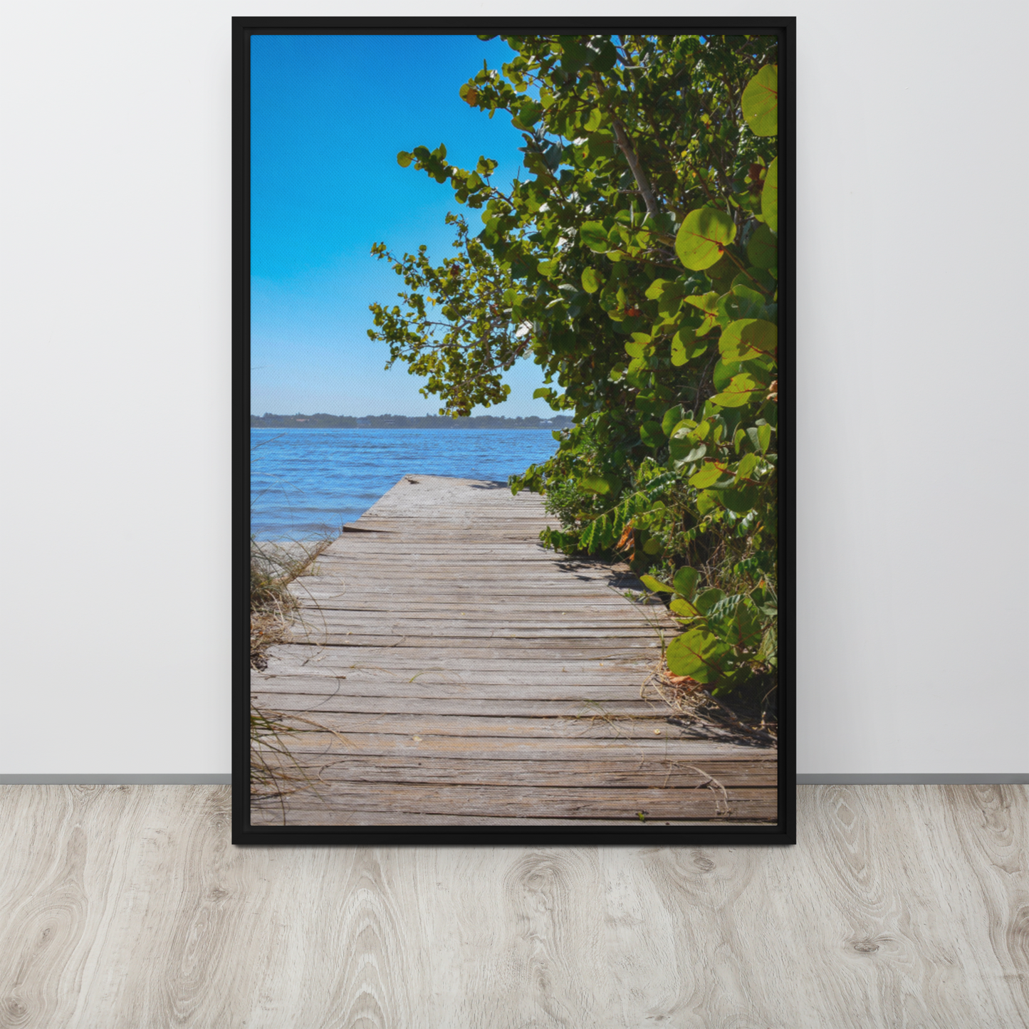 River Haven: Framed canvas