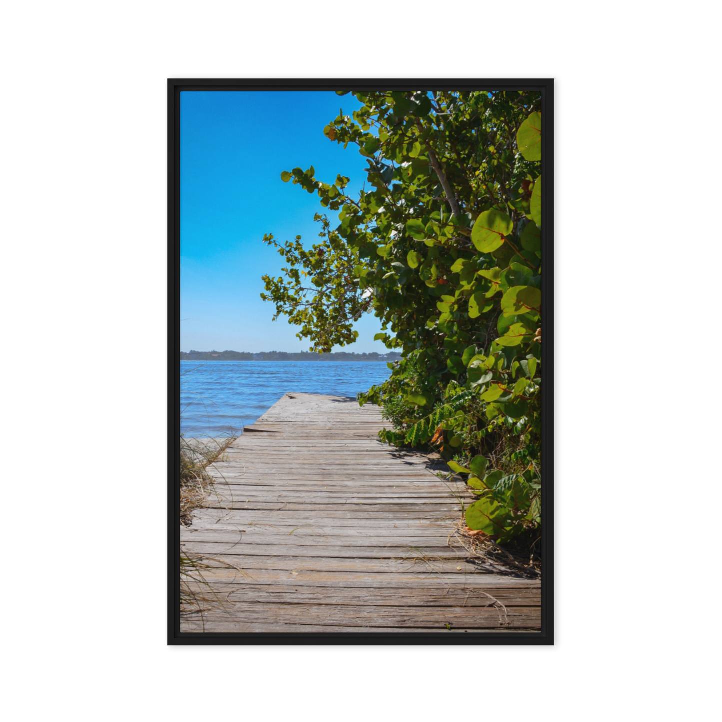 River Haven: Framed canvas