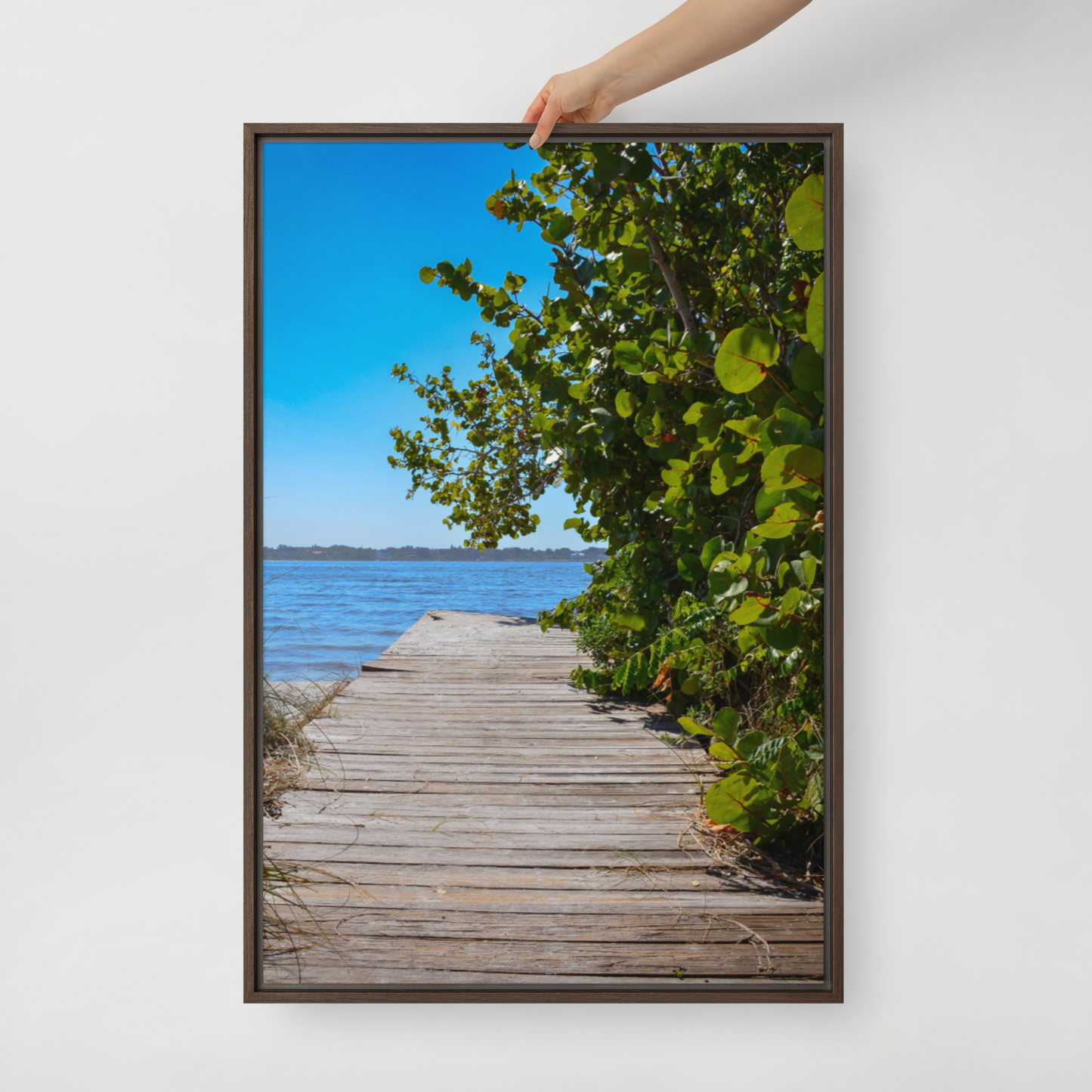 River Haven: Framed canvas