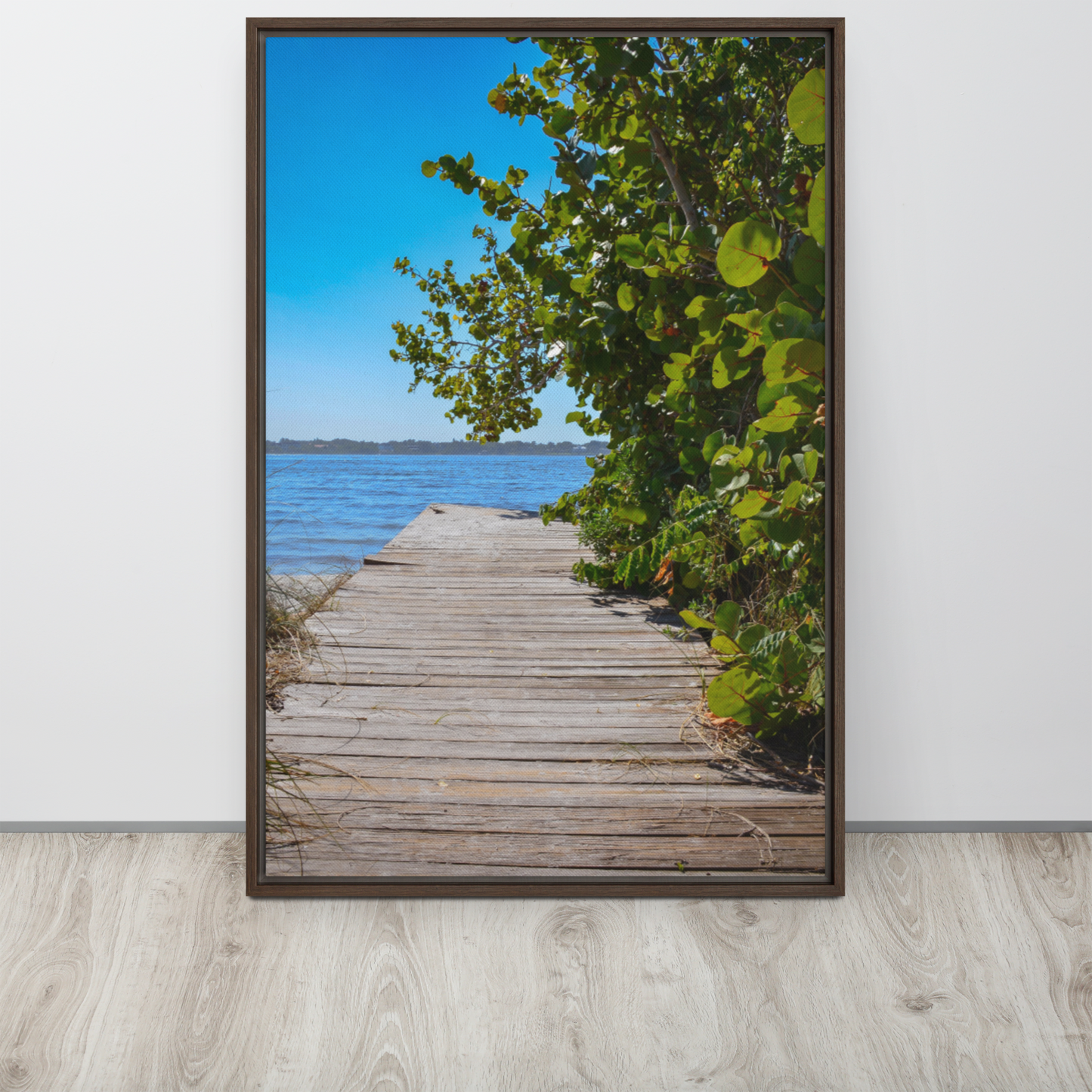 River Haven: Framed canvas