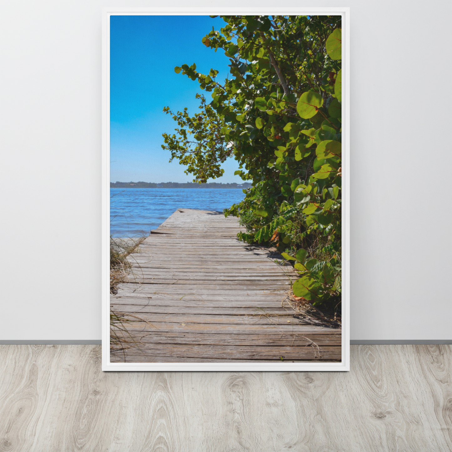 River Haven: Framed canvas